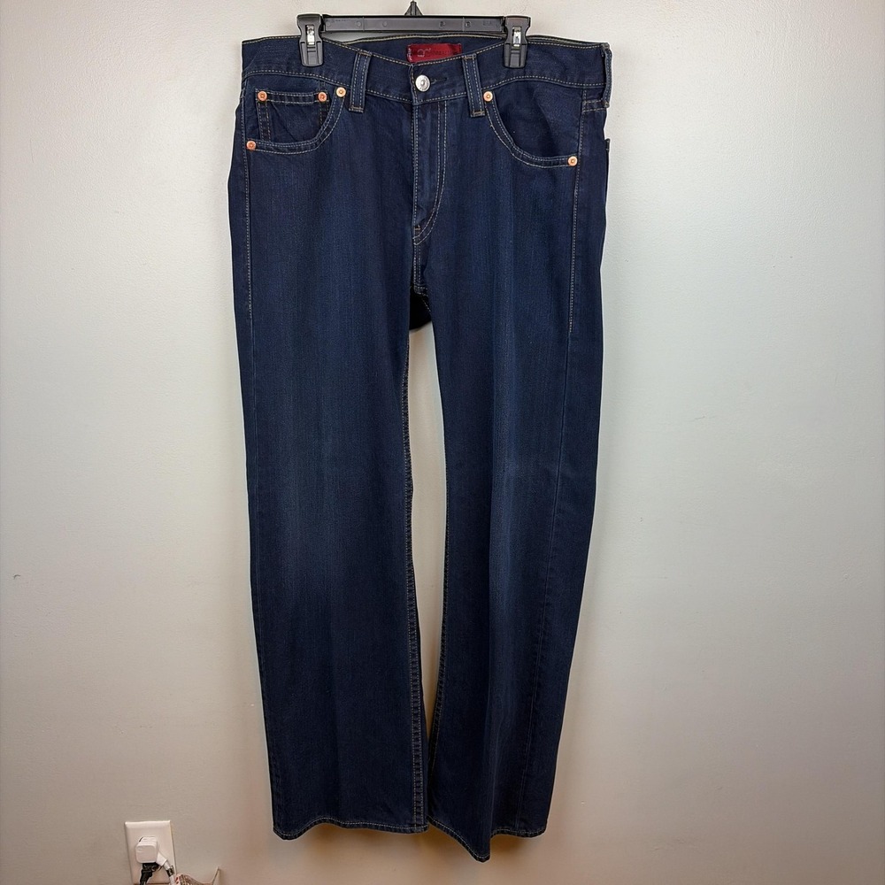 Levis Type 1 Real Loose Jeans Mens 36x34 Blue Relaxed Straight Denim‎ Dark Wash